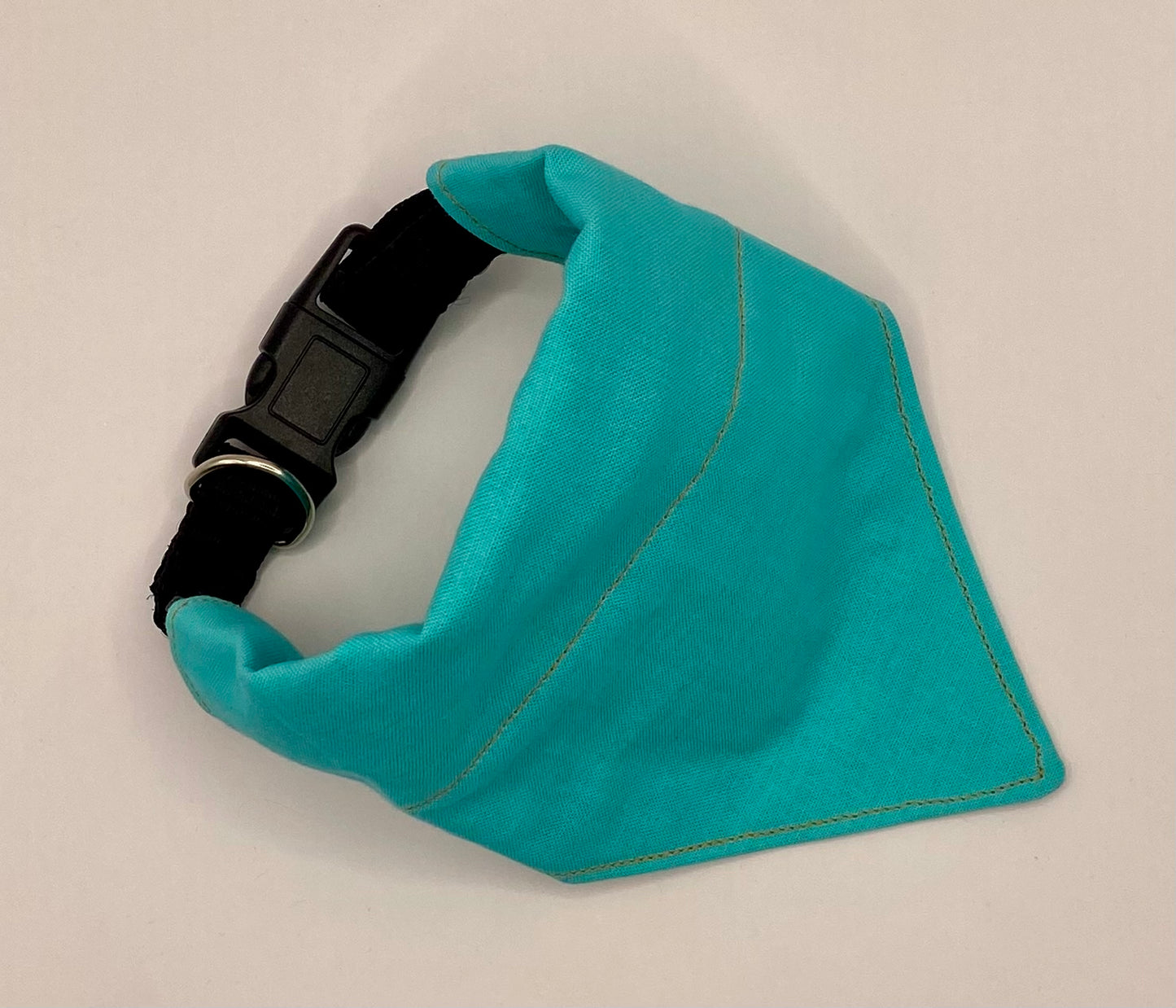 Over the Collar Dog Bandana, Reversible Dog Bandana, Turquoise