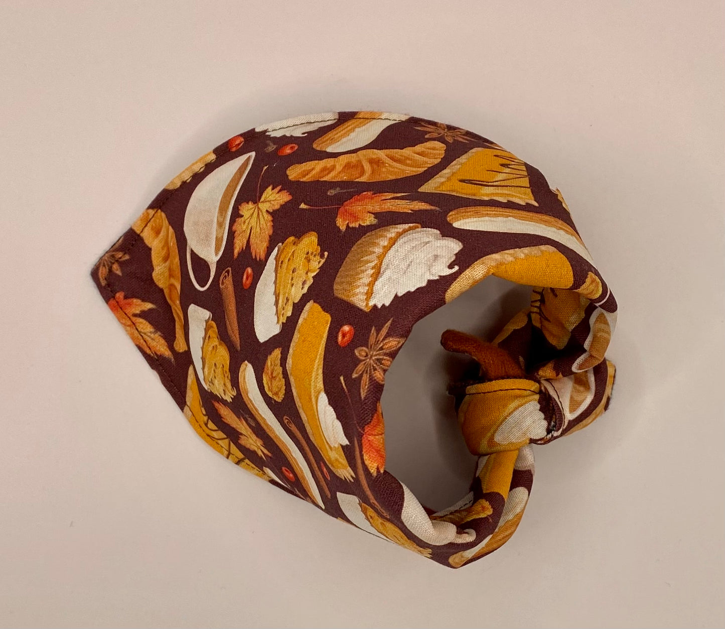 Tie on Dog Bandana, Reversible Dog Bandana, Thanksgiving Plaid