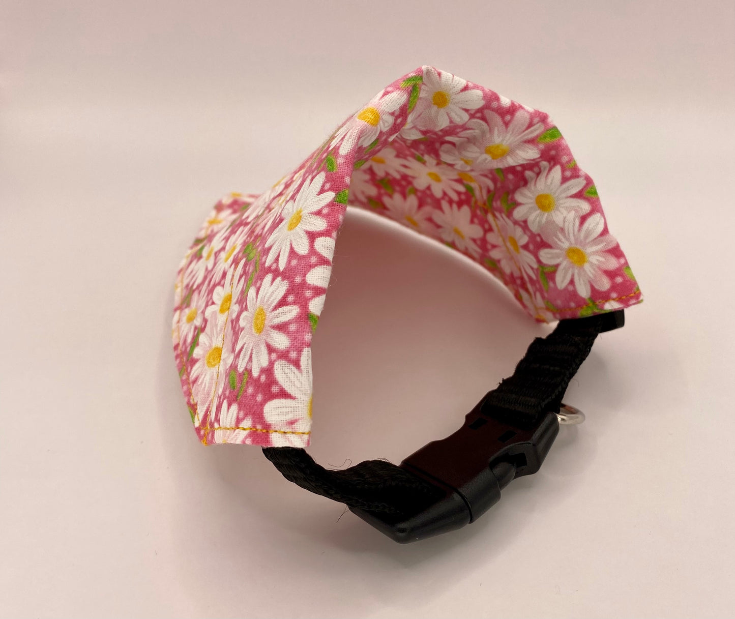 Over the Collar Dog Bandana, Reversible Dog Bandana, Daisies