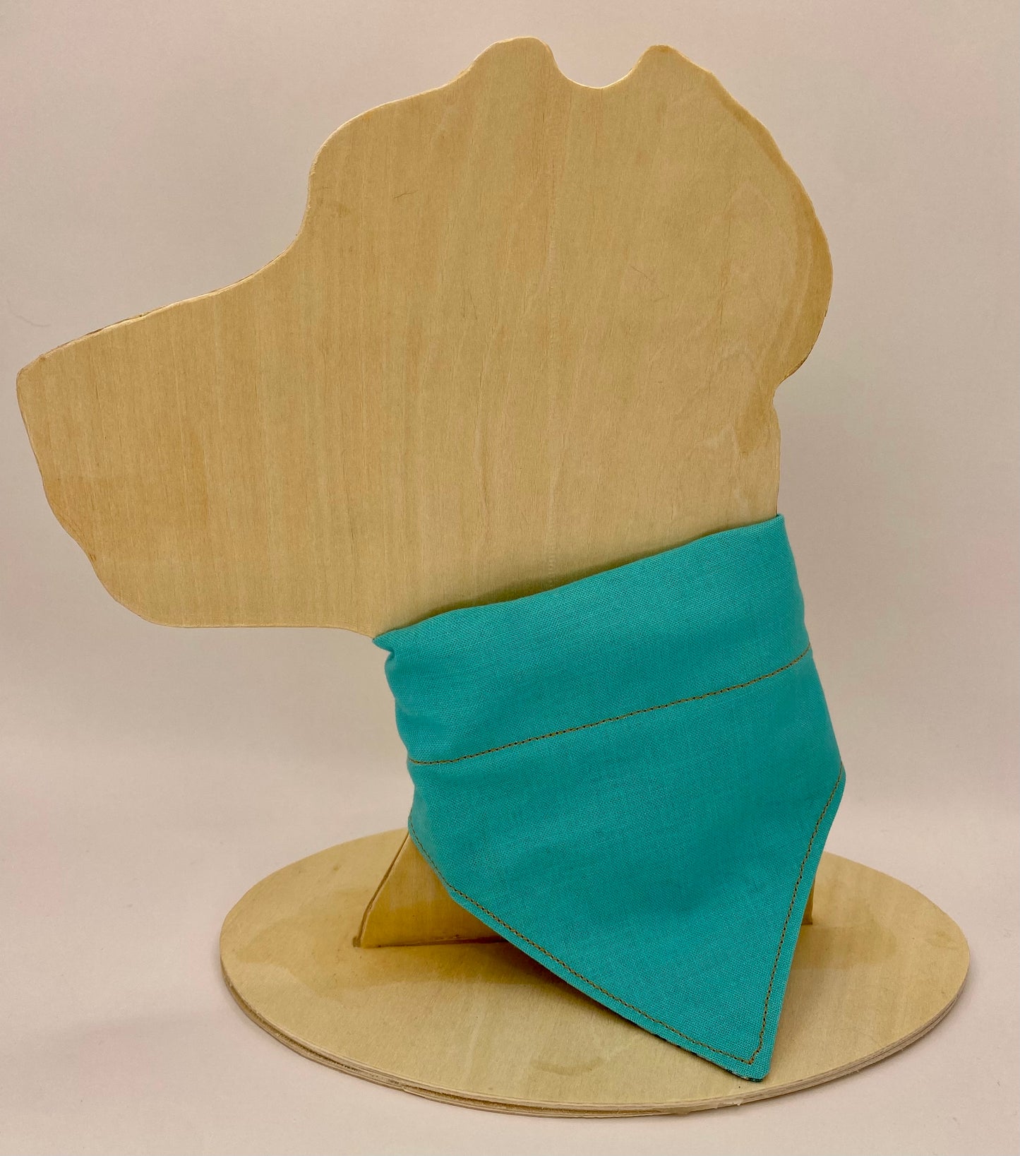 Over the Collar Dog Bandana, Reversible Dog Bandana, Turquoise