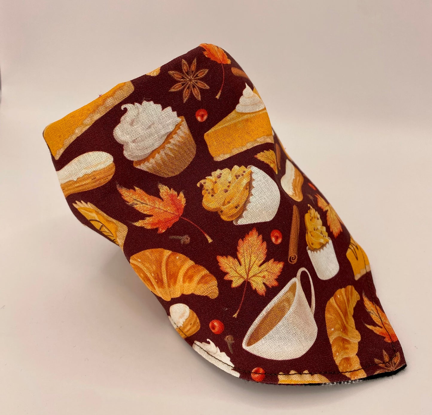 Tie on Dog Bandana, Reversible Dog Bandana, Thanksgiving Plaid