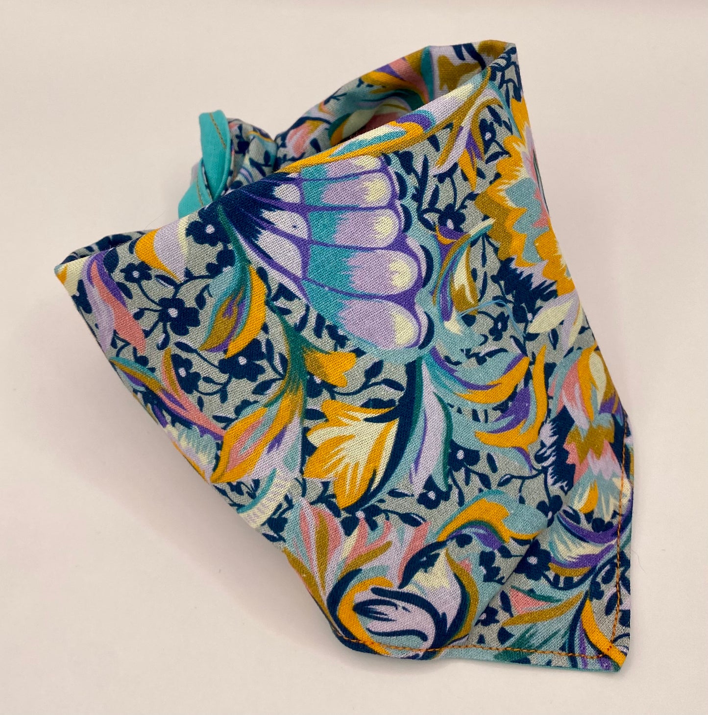 Tie On Dog Bandana, Reversible Dog Bandana, Butterflies