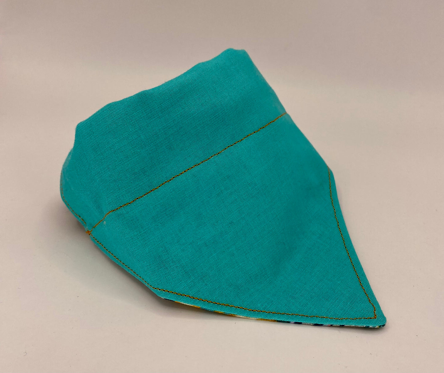 Over the Collar Dog Bandana, Reversible Dog Bandana, Turquoise