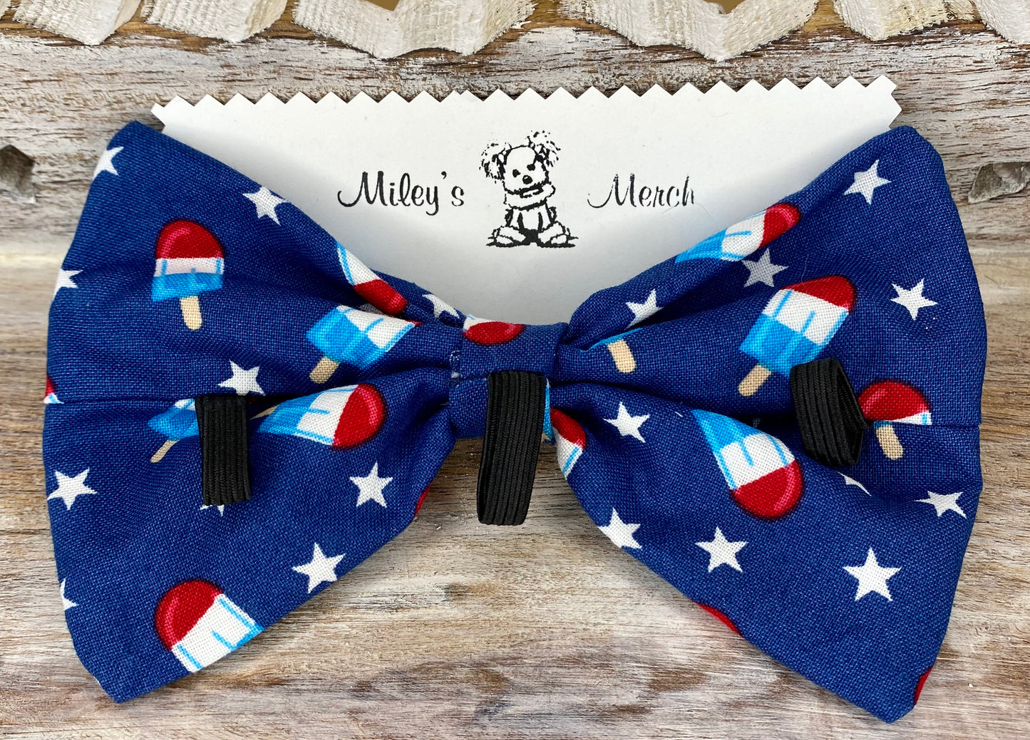 Dog Bow Tie, Patriotic Popsicles