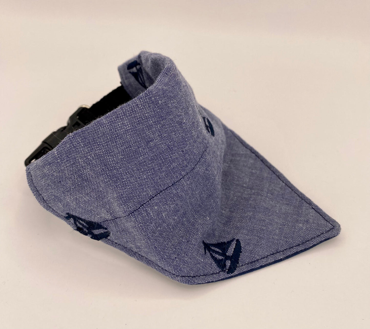 Over the Collar Dog Bandana, Reversible Dog Bandana, Sail Boats