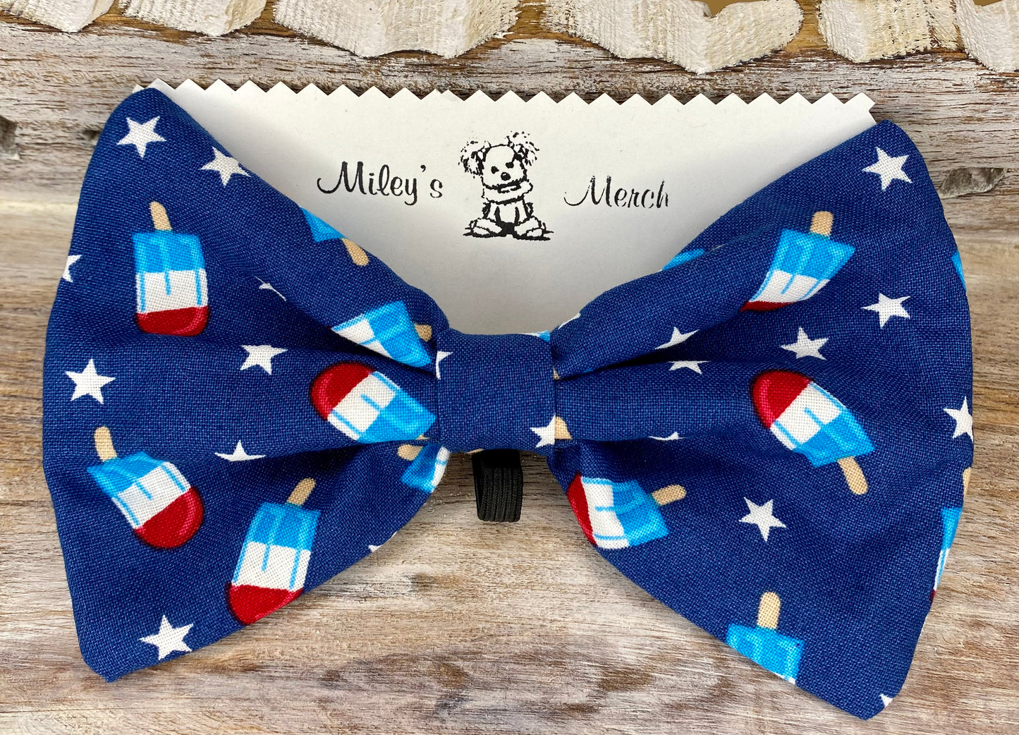 Dog Bow Tie, Patriotic Popsicles