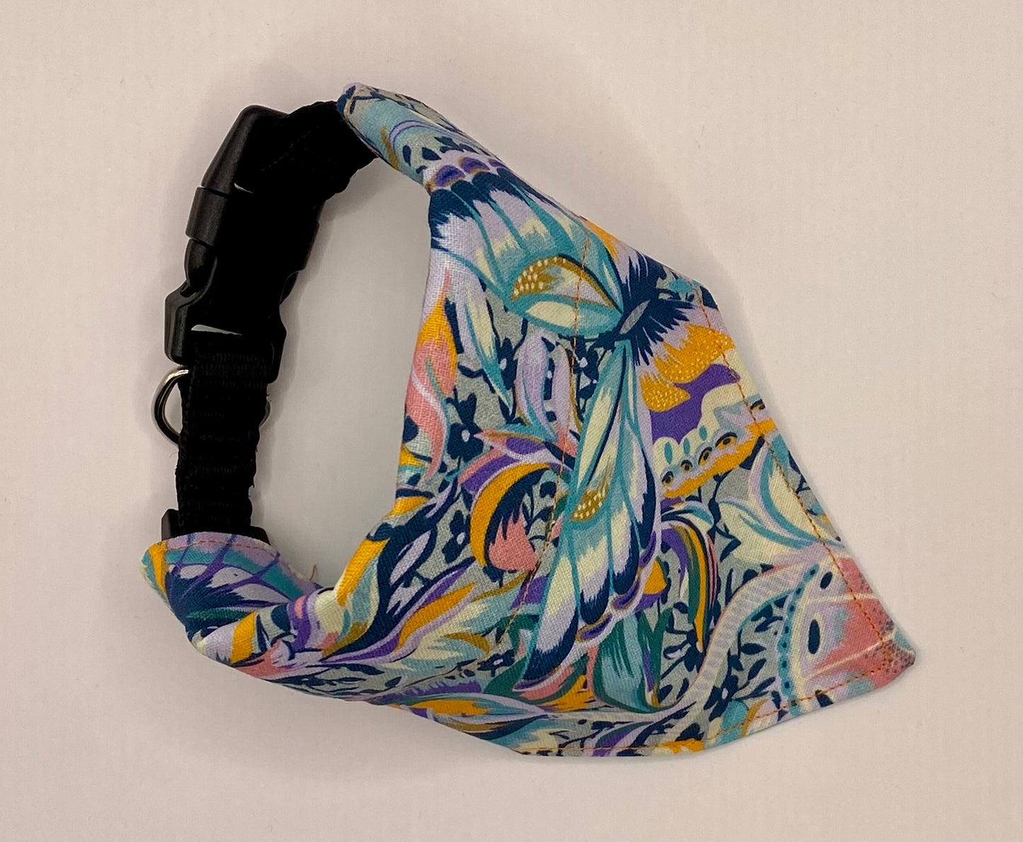 Over the Collar Dog Bandana, Reversible Dog Bandana, Butterflies