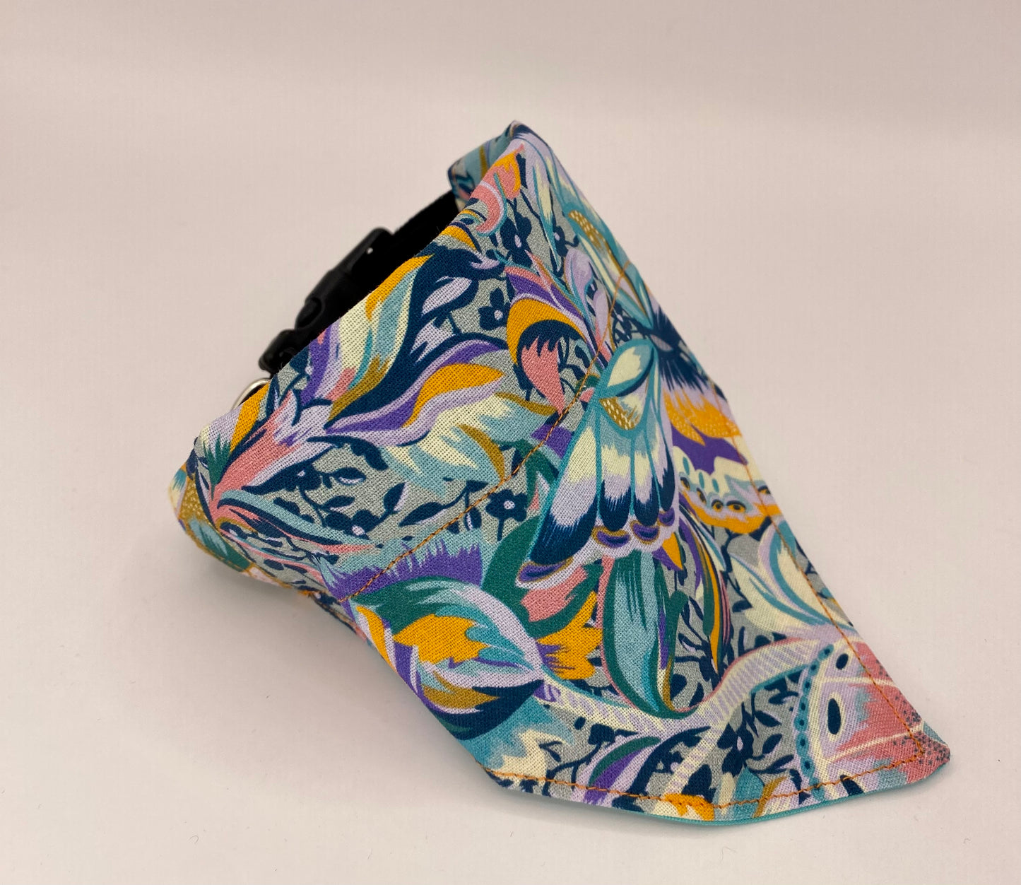 Over the Collar Dog Bandana, Reversible Dog Bandana, Butterflies