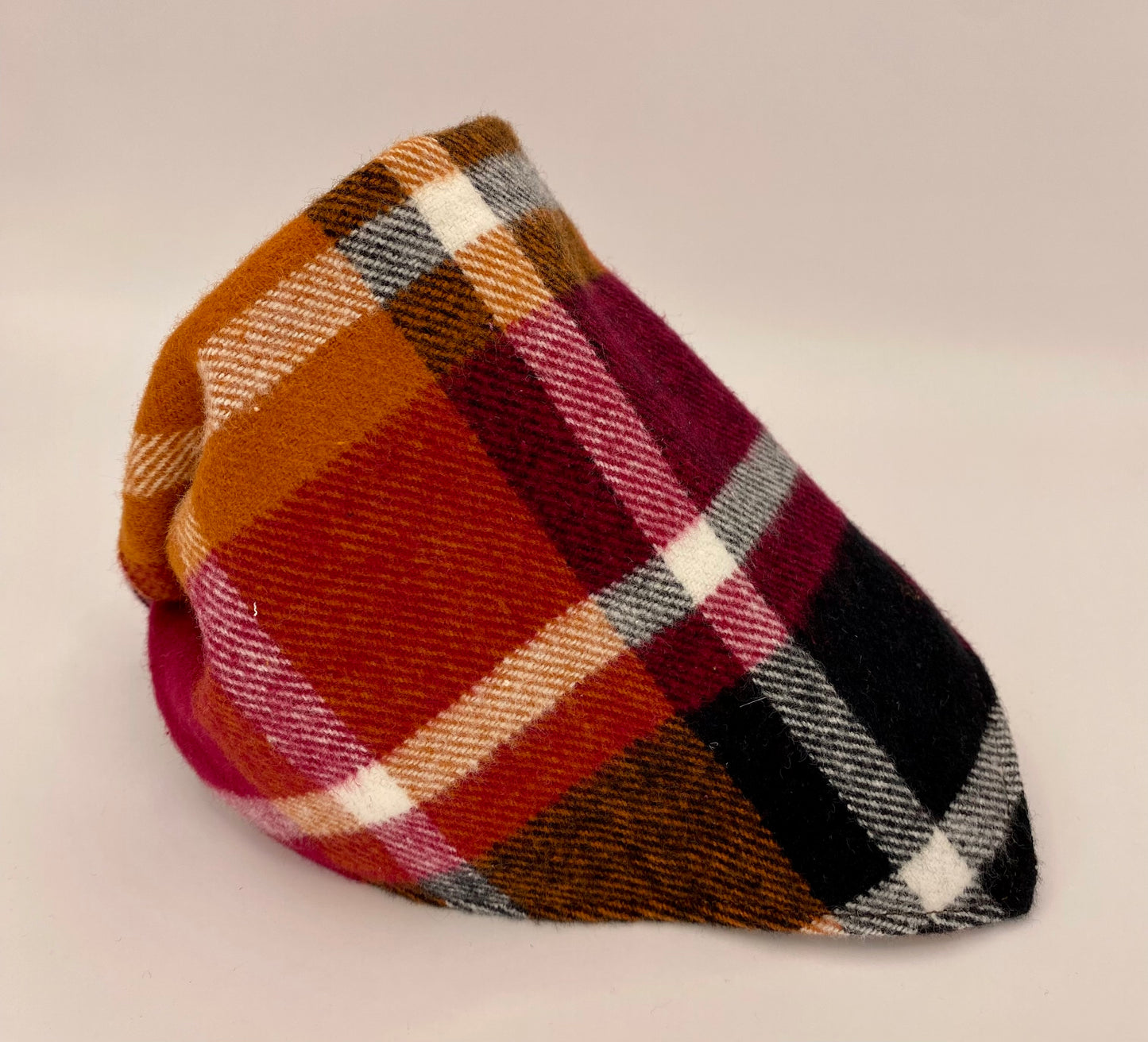 Tie on Dog Bandana, Reversible Dog Bandana, Thanksgiving Plaid