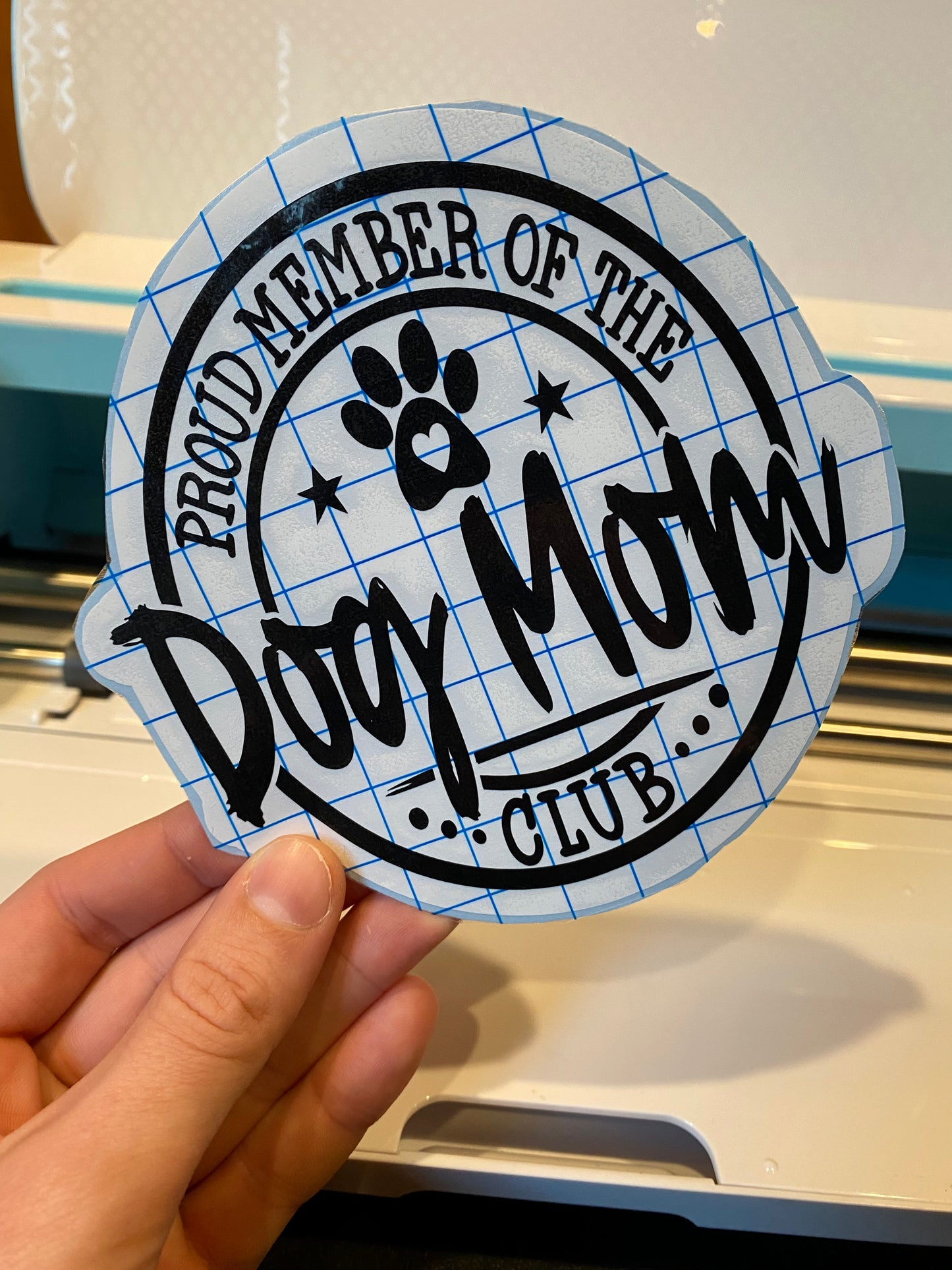 Dog Mom Club Car Decal