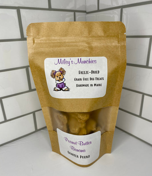 Freeze Dried, Grain Free, Dog Treats, Peanut Butter Banana