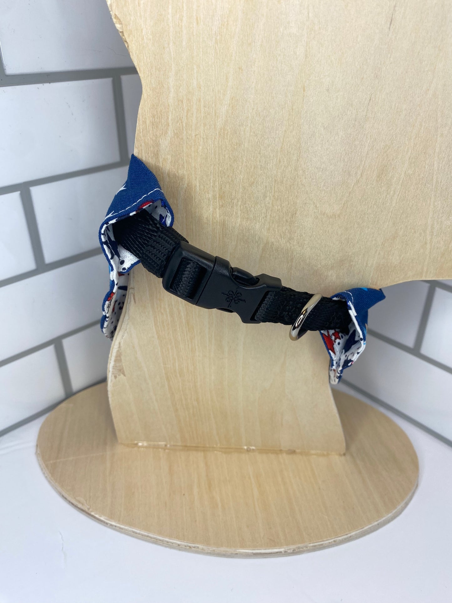 Over the Collar Dog Bandana, Reversible Dog Bandana, Popsicles & Stars