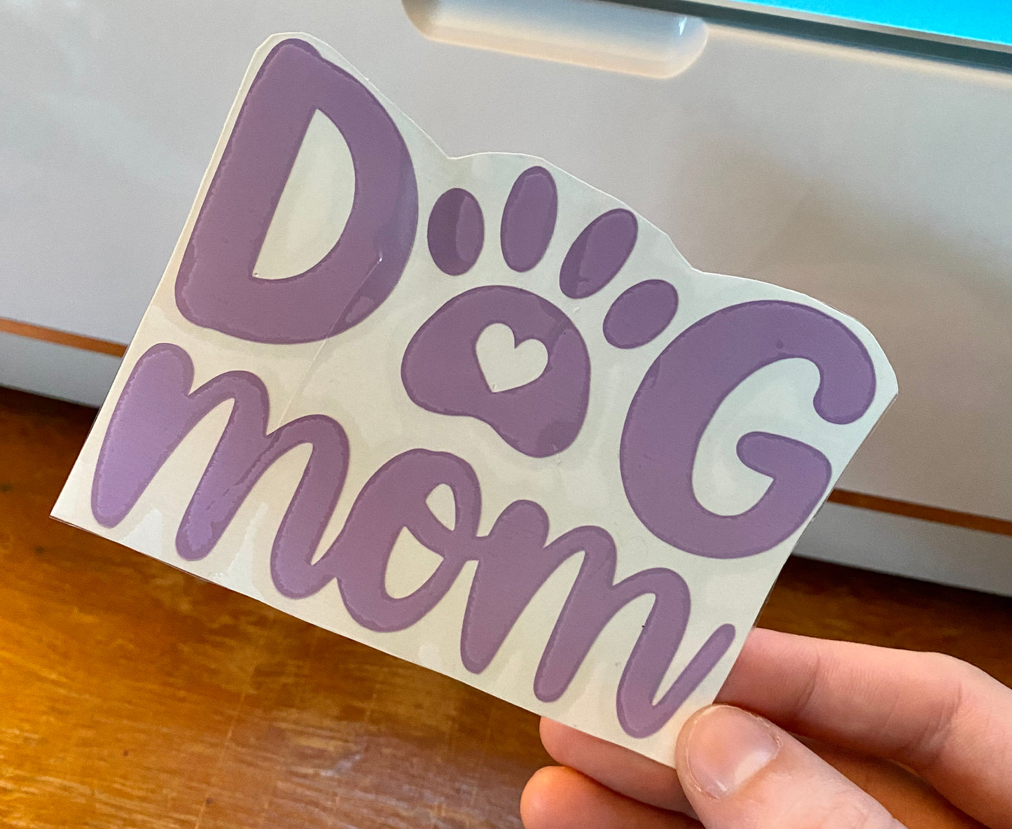 Dog Mom Car Decal