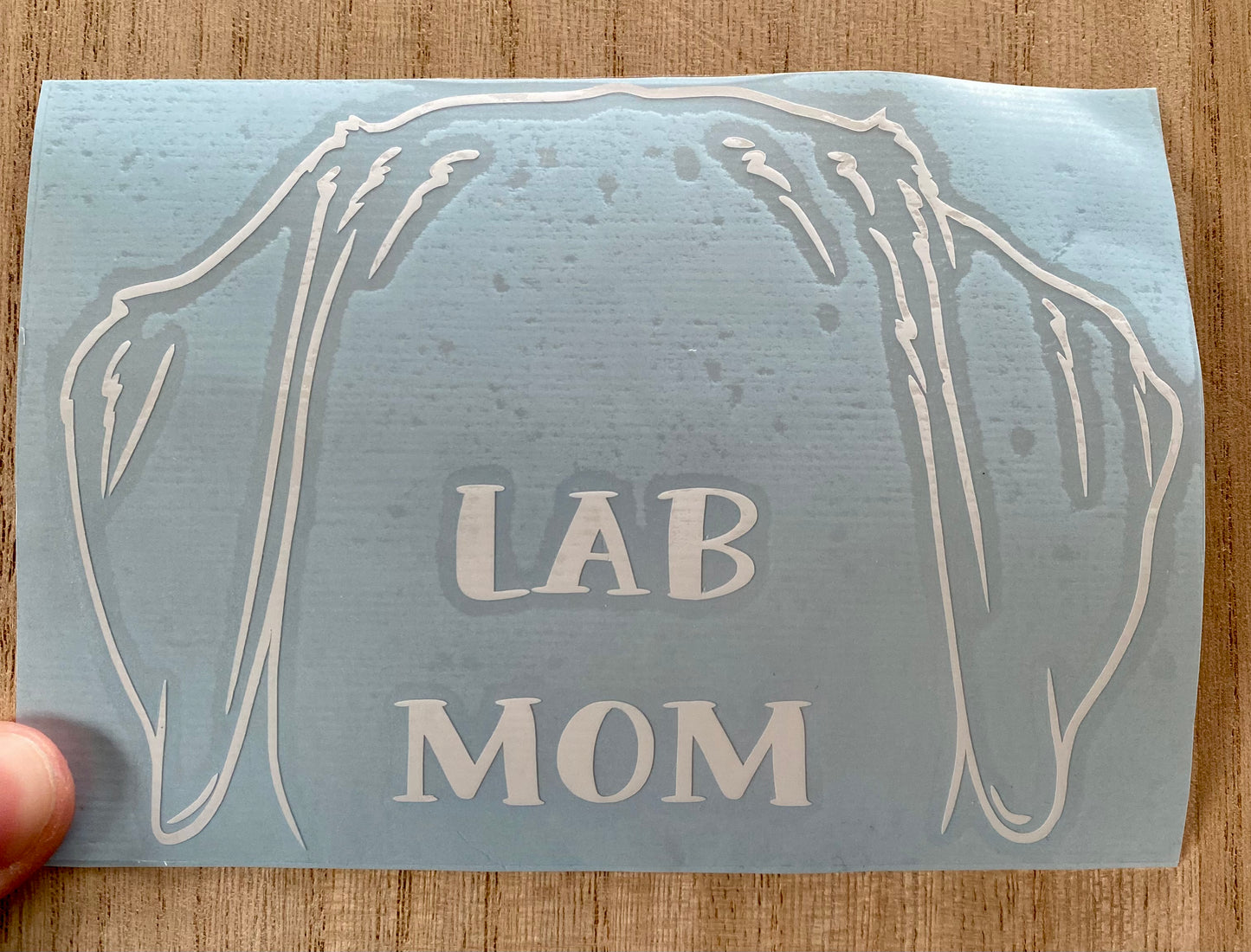 Lab Mom Car Decal