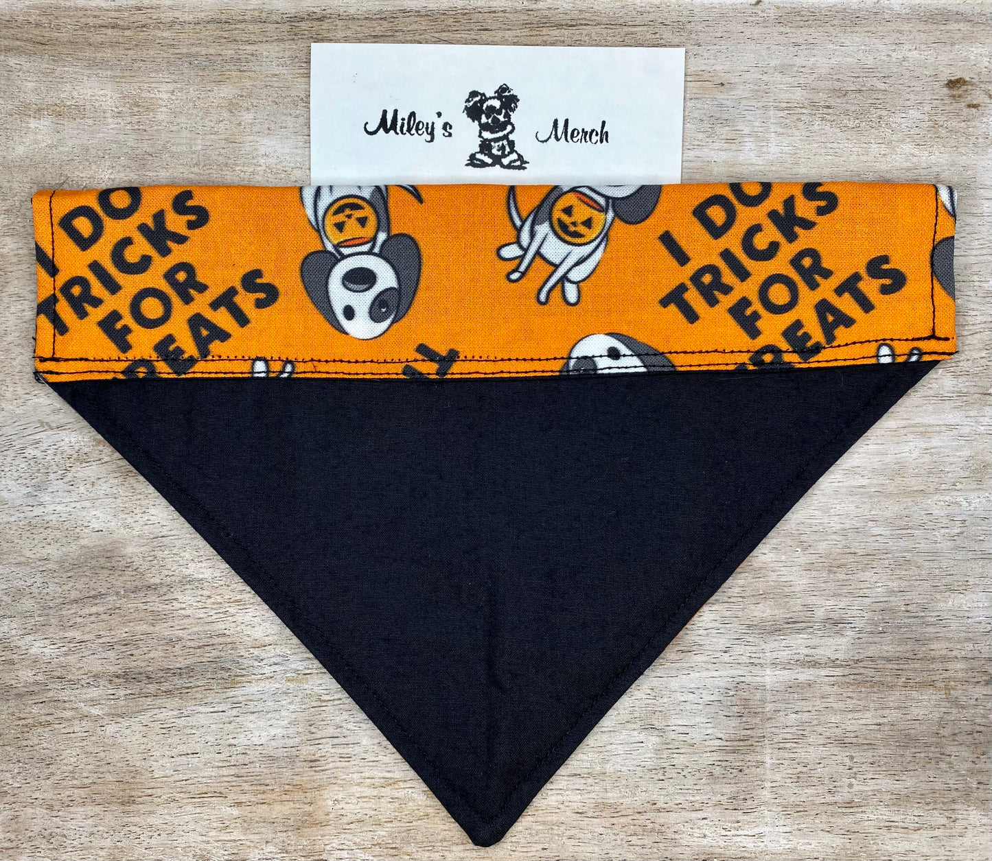 Over the Collar Bandana, Reversible Dog Bandana, Tricks for Treats