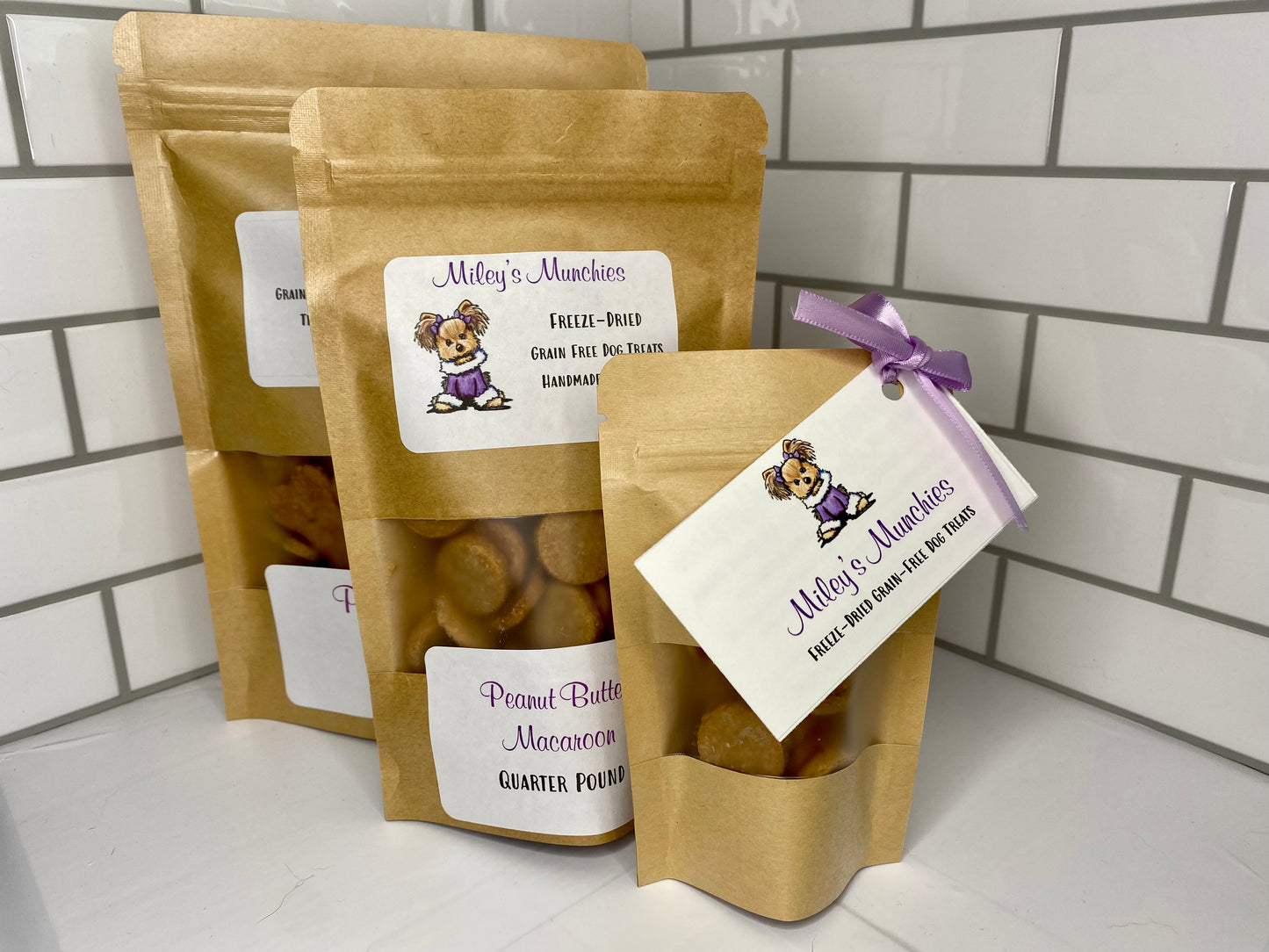 Freeze Dried, Grain Free, Dog Treats, Peanut Butter Macaroon