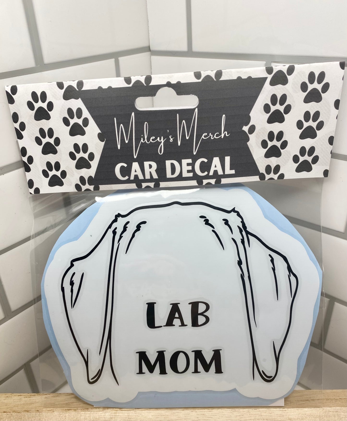 Lab Mom Car Decal