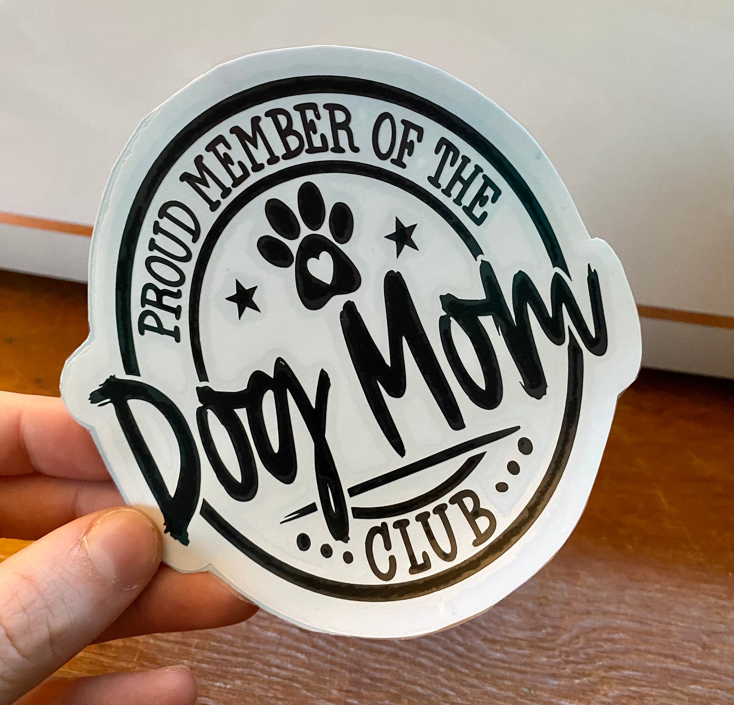 Dog Mom Club Car Decal